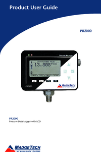 Thumbnail of document Manual - PR2000 Pressure Recorder with LCD Display